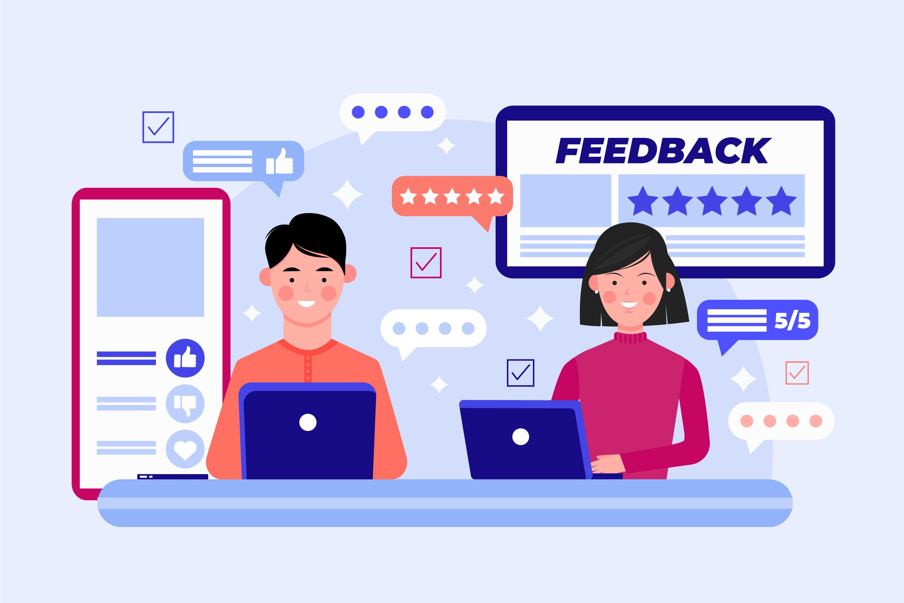 Customer feedback illustration